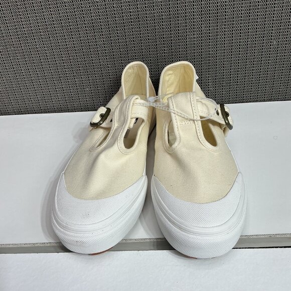 Vans Womens Mary Jane Canvas Slip-On Sneakers Size 8.5 Ivory - Picture 3 of 7